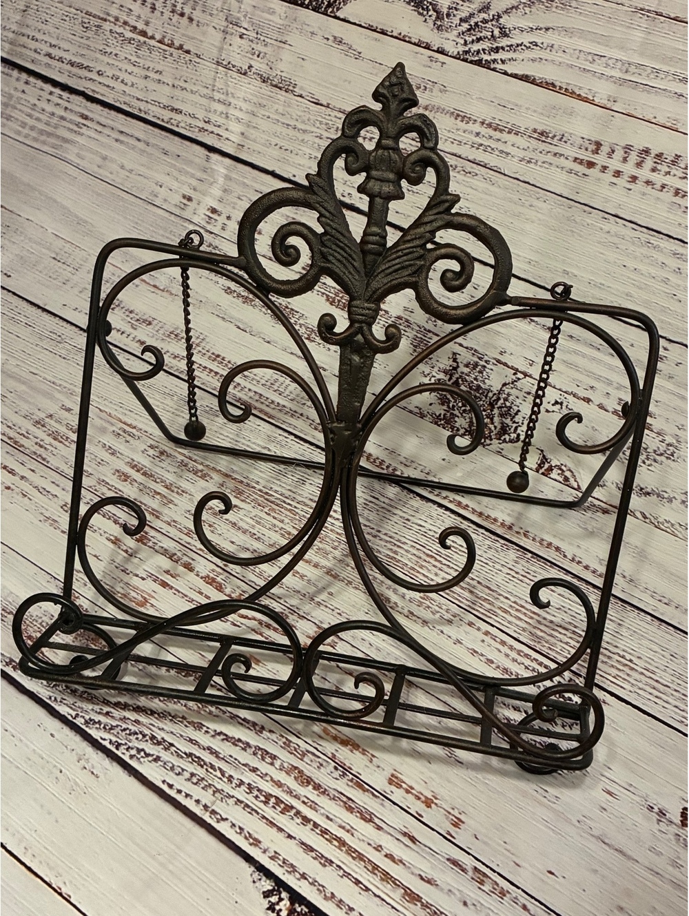 Decorative Metal Cookbook Stand